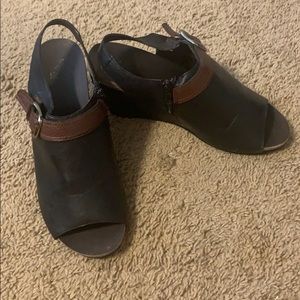 Corkys open toed wedges size 10